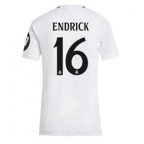 Real Madrid Endrick #16 Domaci Dres za Ženska 2024-25 Kratak Rukavima